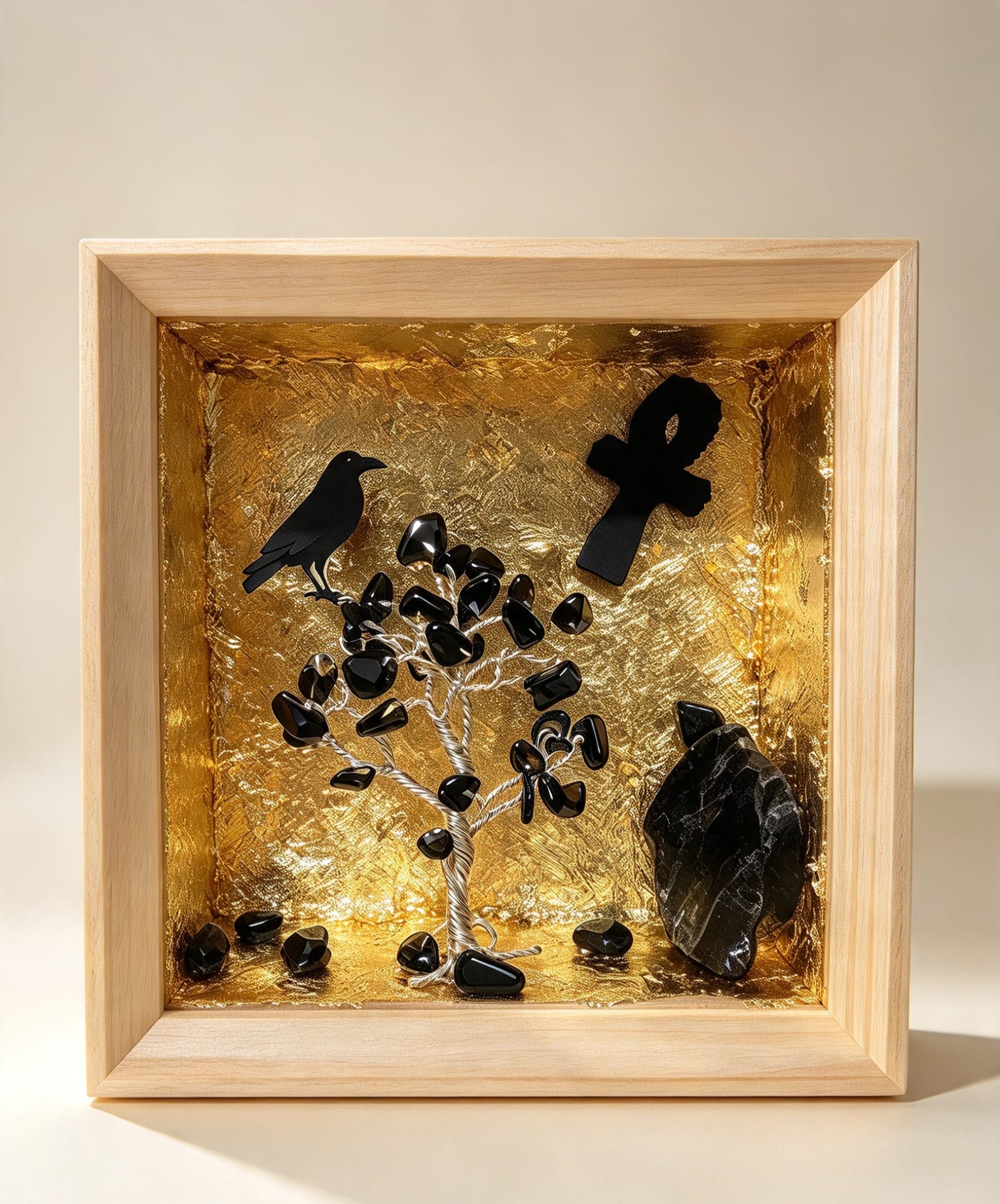 Manifestation Box Crow’s Golden Shield Protection