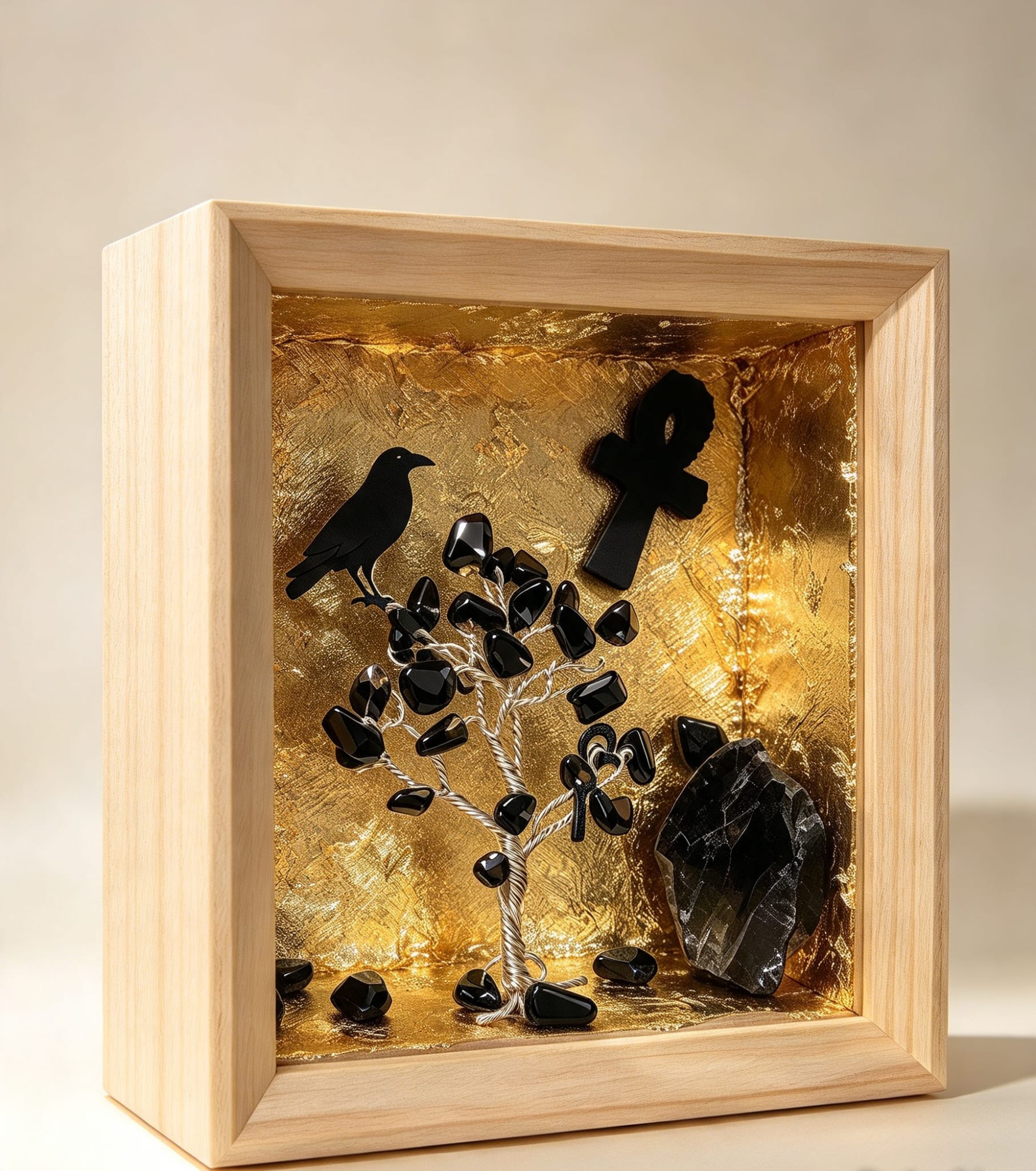 Manifestation Box Crow’s Golden Shield Protection - Image 3
