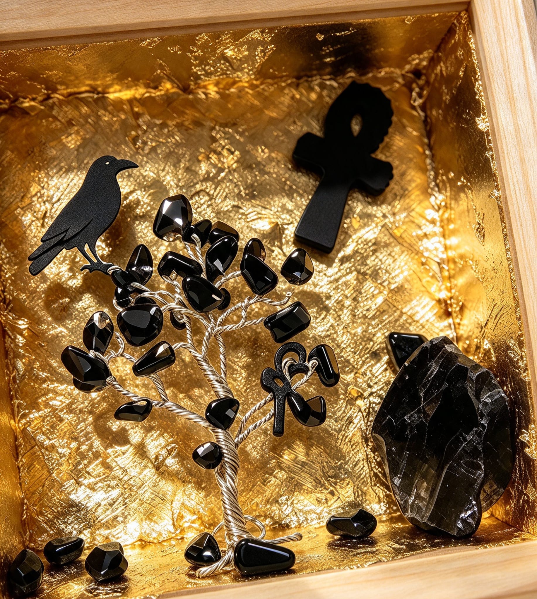 Manifestation Box Crow’s Golden Shield Protection - Image 2